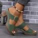 2026 Summer European And American Plus Size 43 Open-Toe High-Heeled For Women Cross-Border Chunky Heel Embossed_vogvips.com