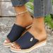 New Wedge Slippers For Women With Thick Sole Medium And Beach Fish Mouth Flip-flops_vogvips.com
