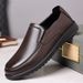 TerraStride Men' Caual Genuine Leather Wear-reitant Sole Soft Surface Slip-on Cowhide Practical Middle-aged And Elderly Dad_vogvips.com