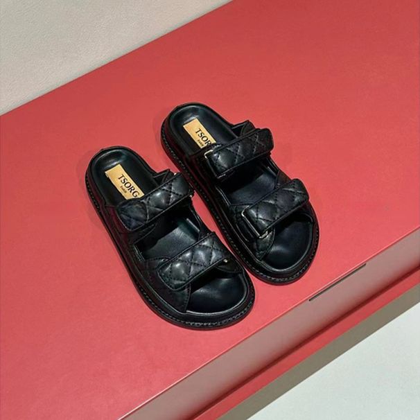 Fragrant Style Round Toe Flat Mary Jane Shoes Women's Retro Belt Buckle All-match Shallow Mouth Single-layer Shoes_vogvips.com