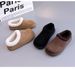 Round Headed Flat Cotton Shoes For Autumn And Winter Of 2025, New Style With One Foot Low Top Fur Shoes And Plush Boken Shoes For Women_vogvips.com
