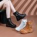 7CM High Appearance-level Platform Marten Boots For Women,2025 Newstyle Mid-calf Fashionable Slim Boots, Suitable For Petite Individuals To Slim Down._vogvips.com