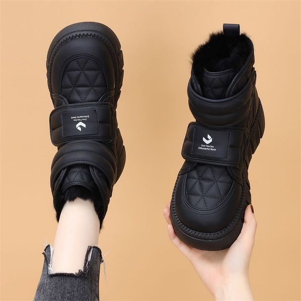 Northeast Snow Boots For Women, Fleece-Lined And Thickened, Large Cotton Shoes, 2024 New Winter Cold-Resistant, Warm,_vogvips.com