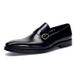 Euro Step Spring Summer New Business Casual Shoes Men's Cowhide Small Square Toe Loafers Genuine Leather Breathable Wear-resistant_vogvips.com