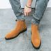 Autumn And Winter New Men's Suede Boots, British Casual Fashion High Top Zipper Leather Boots For Men_vogvips.com