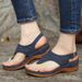 New Sandals 2020, Wedge Heel, Foreign Trade, Plus Size Women's Shoes, Solid Color, Thong Sandals, European And_vogvips.com