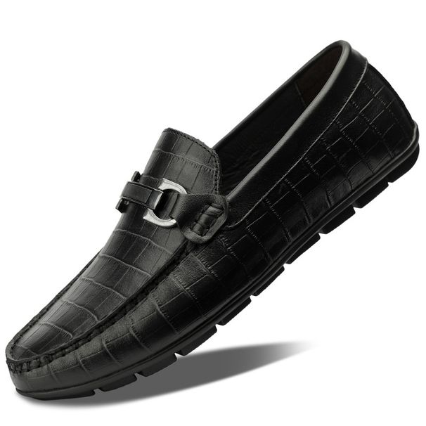 Doudou Shoes Men's Overshoes Lazy Shoes Casual Leather Shoes Large Size Men's Shoes_vogvips.com