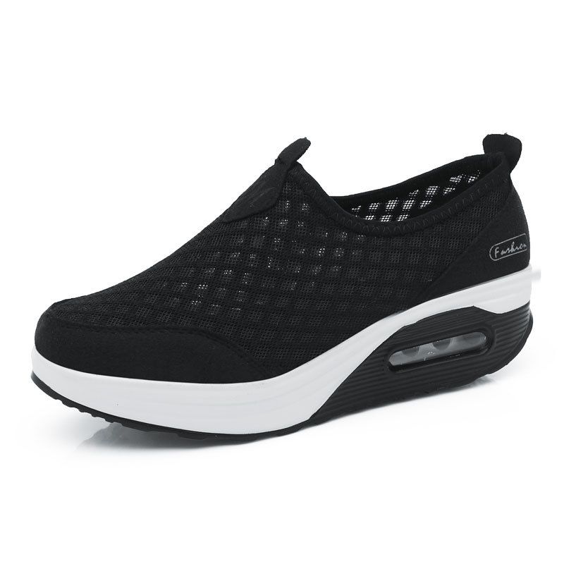 Autumn New Shake Air Cushioned Mesh Casual Sports Thick Soled Sponge Cake Women's Single Shoes Dbd_vogvips.com