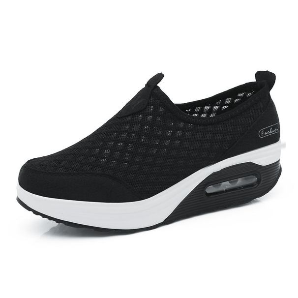 Autumn New Shake Air Cushioned Mesh Casual Sports Thick Soled Sponge Cake Women's Single Shoes Dbd_vogvips.com