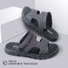 Men's New Summer Outerwear With Anti Slip Wear-resistant Soft Casual Fashionable Thick Sole, Dual-use Beach Slippers And_vogvips.com
