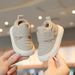 Kids' Fleece-Lined Winter Boots – Soft Sole, Non-Slip, Neutral Colors (Khaki/Black), Sizes 15-25 (11.5-16cm Insole)_vogvips.com