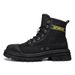 European Warm Series Canvas Martin Summer Thin Breathable Black High-top Men's Boots Thick Sole 2025 New Fashion Height Increasing_vogvips.com