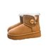 3352 Wool Style Snow Boots Women, Sheepskin Integrated, Thick Sole, Height Increasing, Warm Short Boots, Fleece-Lined_vogvips.com
