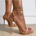 High Heel Stiletto Sandals With Metal Chain And Horizontal Band_vogvips.com