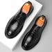2026 Spring And Autumn New Casual Versatile Men's Thick-Soled Height-Increasing Loafers Business Lace-Up Formal Leather_vogvips.com