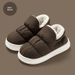 Glide Women S Slippers With Heel Autumn And Winter Home Couple S Warm Slippers Indoor Household Down Cotton Shoes For Men_vogvips.com