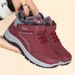 Women's Snow 2024 Winter New Style Fleece Lined Thickened Cotton Boots Warm Walking Shoes_vogvips.com