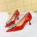 1961-K59 Fashioable Baquet Thi Shallow Mouth Lacquer Leather, Water Diamod Poited High Heels, Sigle Shoes For_vogvips.com