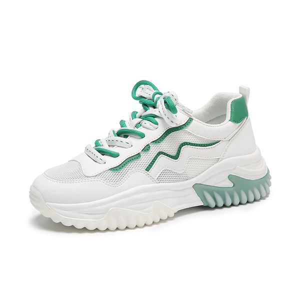 Women's Summer Breathable Mesh Women's Thin Sports New Versatile Dad White Shoes_vogvips.com