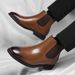 European Warm Series British Men's Shoes Plus Velvet Leather Martin Large Size Boots Men_vogvips.com