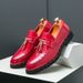 Large Size Glossy Business Set Foot For Men And England, Fashionable Solid Color Flowing Suo Lefu Shoes, Korean Version_vogvips.com