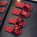 Wedding Slippers, Festive A Pair Of Spring And Summer Couples, Accompanying Wedding, Morning Robe, Groom, Bride, Red,_vogvips.com