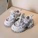 SHLIANG Thick-soled Children's Sports Shoes Fashion Girl's Running Shoes Boys' Casual Shoes Lace-up Soft Sole Kids Shoes V0208_vogvips.com