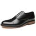 Office Men's Round Toe 2024 Summer Business Formal Leather Three-Joint Oxford Derby Korean Style Wedding Single Shoes_vogvips.com