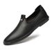 Crocodile Pattern Shoes Men's Thin Light Leather Shoes Soft Leather Soles Small Leather Shoes Lazy Gouging Men's Shoes_vogvips.com