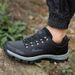 Men Hiking Shoes Outdoor Comfortable Anti-slip Shock-absorbing Lace-up Men Shoes Lightweight Low-top Casual Sports Shoes Men_vogvips.com