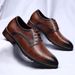 Euro Step New Business Casual Fashion Men's Brogue Leather Shoes Trend Xuheng 2nd Quarter_vogvips.com