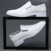 Suitable For All Seasons 2025 Spring New Business Formal British Pointed Toe Youth Genuine Leather White Casual Shoes Men_vogvips.com