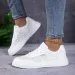 DJSUNNYMIX Women Vulcanized White Sneakers Lightweight Athletic Breathable Comfortable Skateboard Shoes_vogvips.com