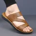 New Sandals Summer Outdoor Fashion Casual Soft Sole Non Slip Beach Shoes Driving Two Way Men's Slippers_vogvips.com