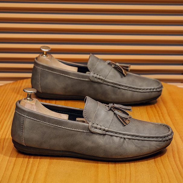 SHLIANG Shoes For Men New Classic Tassels Casual Shoes High-quality Suede Men's Leather Shoes Comfor Soft Sole Male's Loafers Flats X0015_vogvips.com