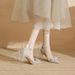 Women's Shoes Women Classic Style Elegant Basics Casual Business Wedding Party Crystal Shoes Stiletto Wedding Bridal Shoes Crystal Shoes Single Shoes_vogvips.com