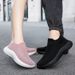 Men's Summer Knit Running Shoes - Breathable Mesh & Lightweight For Work & Casual Wear (Black Athletic Sneakers)_vogvips.com