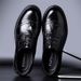 New Derby shoes men's summer leather shoes hollow leather men's shoes high-grade business formal leather shoes_vogvips.com