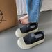 Women's White Platform Sneakers - Summer Chunky Dad Shoes (Breathable & Cushioned, Street Style) - 6916_vogvips.com