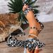 Foreign Trade Plus-size 2026 Summer New Cross-border Leopard Print Flat Sandals For Women, Pointed Toe, Single Strap,_vogvips.com