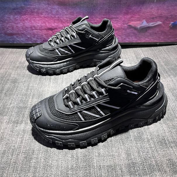 Sports And Leisure For Men In Spring, New Color Blocked Versatile Soft Comfortable Thick Soled Shoes, Korean Version_vogvips.com