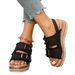 Niche Women's Summer Outdoor Slippers 2024 Casual Thick-Soled New Beach Roman Sandals_vogvips.com