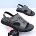 New Arrival Summer Mens Sandals Retro Leather Male Beach Shoes Outdoor Dual-Purpose Slippers Non-Slip Slides Slip On_vogvips.com