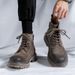 European Warm Series Men's Martin Low Spring Autumn Yellow High Top Leather Cotton Shoes Winter Plush Work Boots Men_vogvips.com