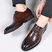 Breathable Pointed In Spring And Summer, Suit, Wedding Business Dress, Leather British Casual Shoes, Men's Shoes_vogvips.com