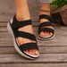 New Women's Wide Width Comfort Wedge Sandals - Retro Style Lightweight Casual Summer Shoes_vogvips.com