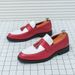 Euro Step Formal Tassel Business 2025 New Brogue Leather Shoes Men's Height Increasing Slip-On Loafers Men_vogvips.com