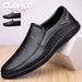 CLOHOO Men's Business Casual Shoes Handmade Layered Cowhide Rubber Bottom Leather Footwear For Office And Leisure_vogvips.com