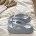 Women's Summer Thick Sole Flip Flops Heightening Anti Slip Anti Odor Beach Bathing Shoes Comfortable Stepping Sensation_vogvips.com