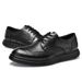 Euro Step First Layer Cowhide Men Genuine Business Brogue British Wedding Leather Soft Sole Formal Derby Men's Shoes_vogvips.com